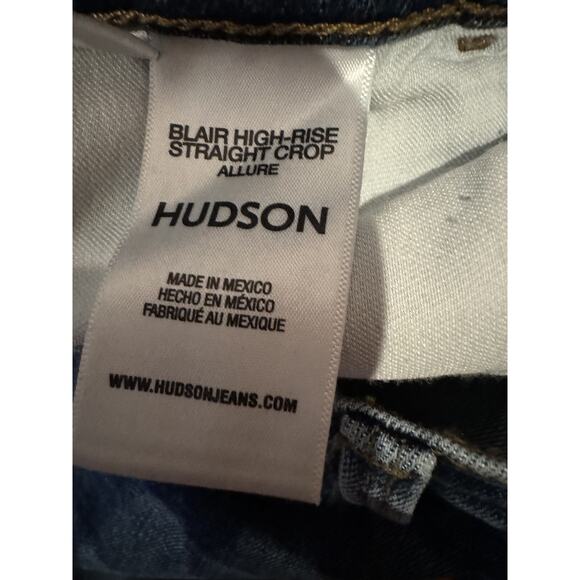 Hudson Jeans Blair High-Rise Allure Straight Crop Jean Women's Size 29 $225.00 - Picture 7 of 9